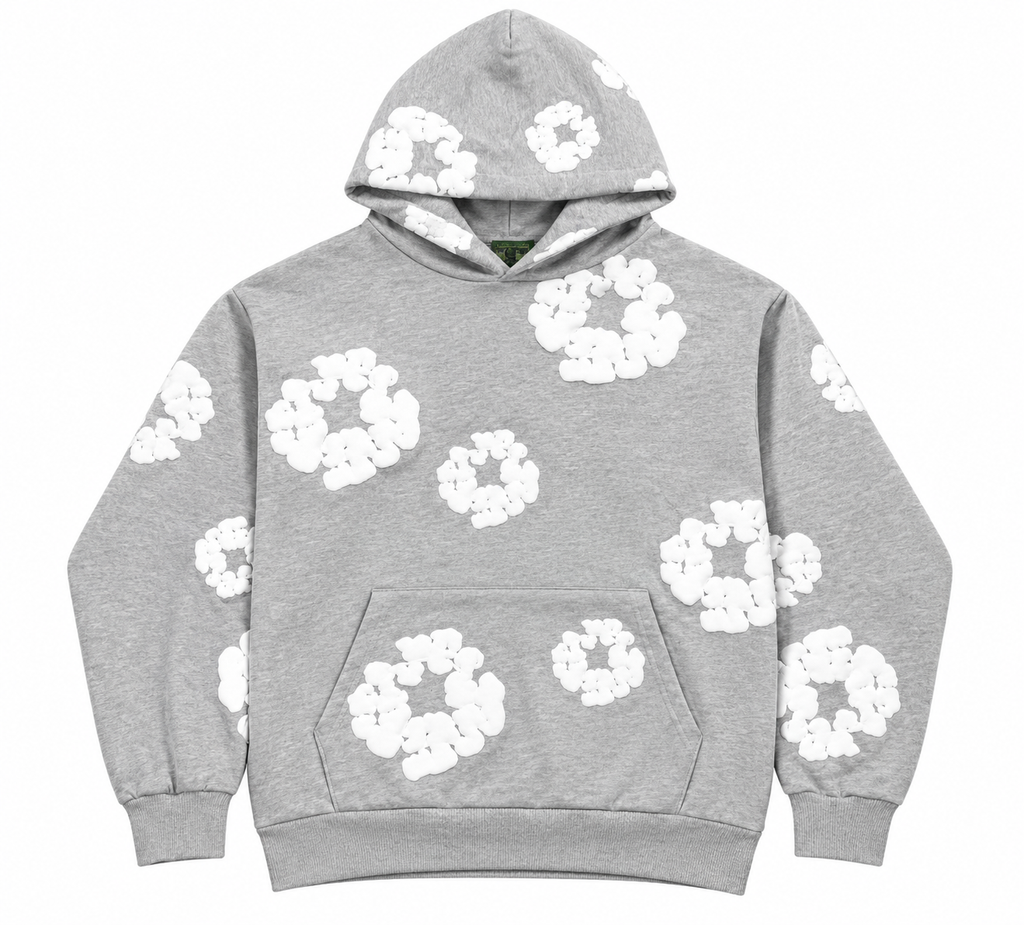 Floral Ring Print Hoodie