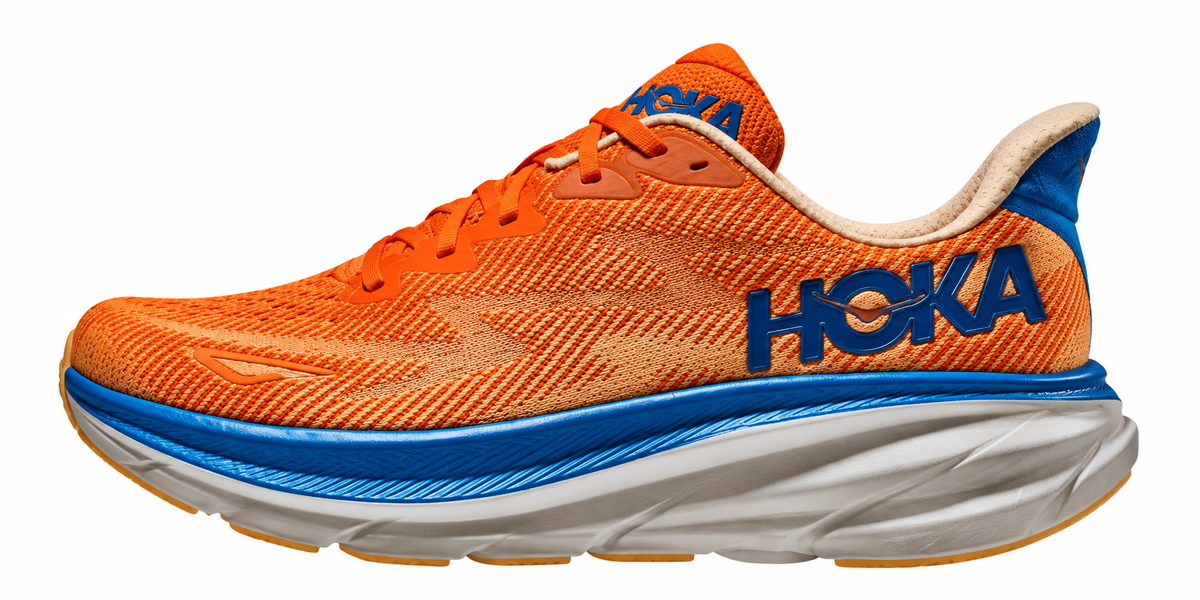 HOKA Running Shoes – Orange/Blue