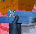 Louis Vuitton Initiales Belt – Blue/Blue Monogram