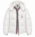 Moncler Tricolour Puffer Jacket – White