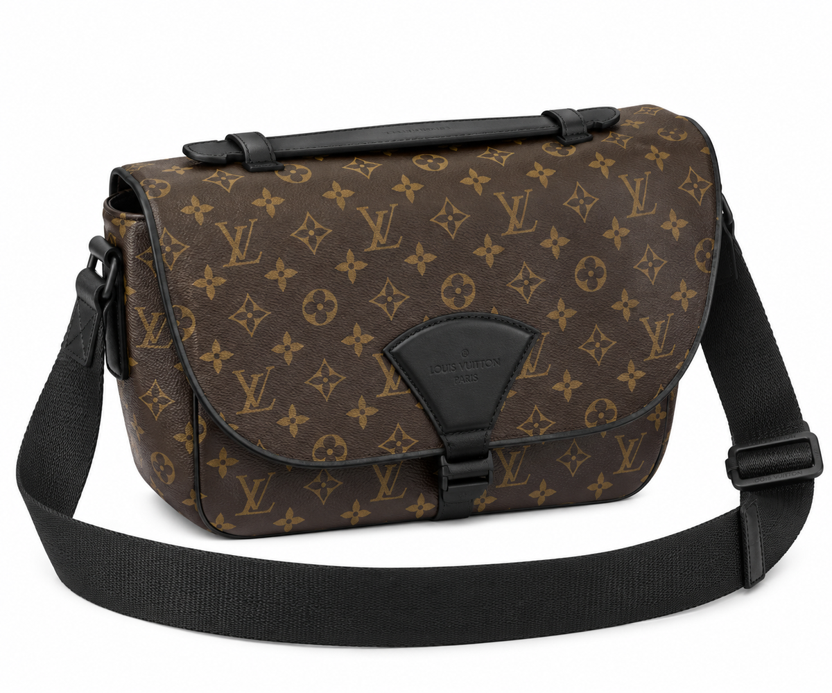 Louis Vuitton Monogram Messenger Bag – Brown/Black