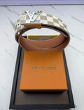 Louis Vuitton belt white