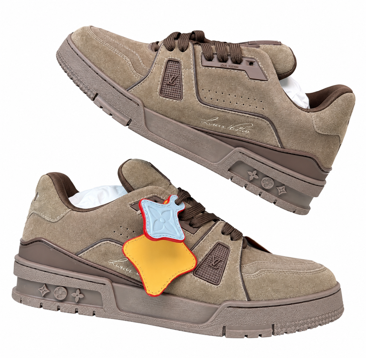 Louis Vuitton LV Trainer Sneaker – Beige/Brown