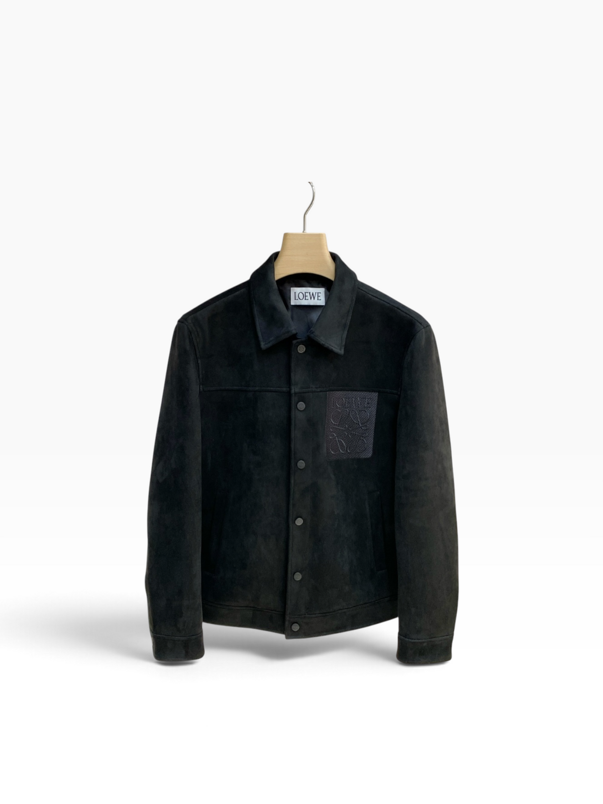 Loewe Anagram Suede Jacket – Black