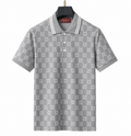 Gucci GG Jacquard Polo Shirt – Grey/White