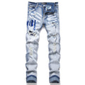 Amiri blue logo light jeans