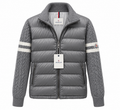 Moncler Padded Knit Cardigan – Grey