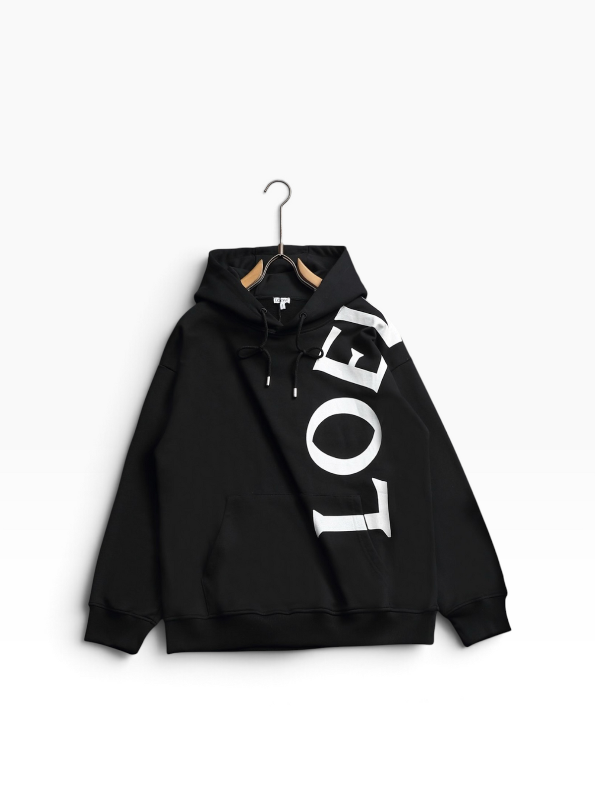 Loewe Logo Hoodie – Black