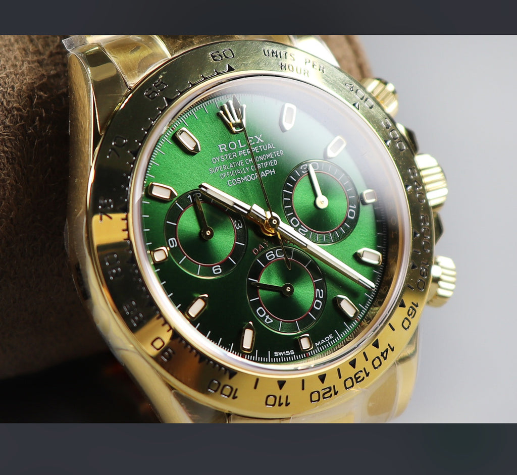 Rolex Daytona Cosmograph – Yellow Gold/Green Dial