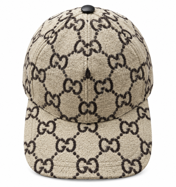 Casquette Gucci en laine et toile GG