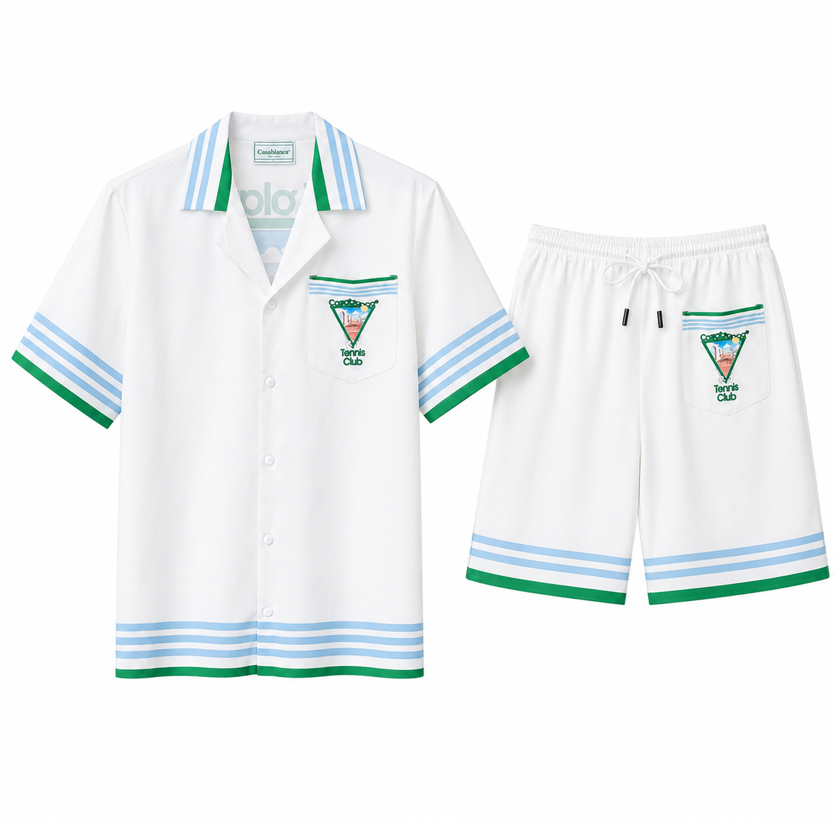 Casablanca Tennis Club Shirt & Shorts Set
