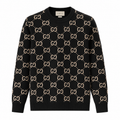 Gucci GG Monogram Jacquard Sweater – Black/Beige