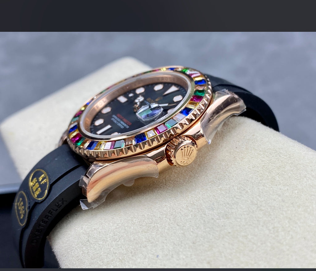 Rolex Yacht-Master Rainbow – Rose Gold/Black