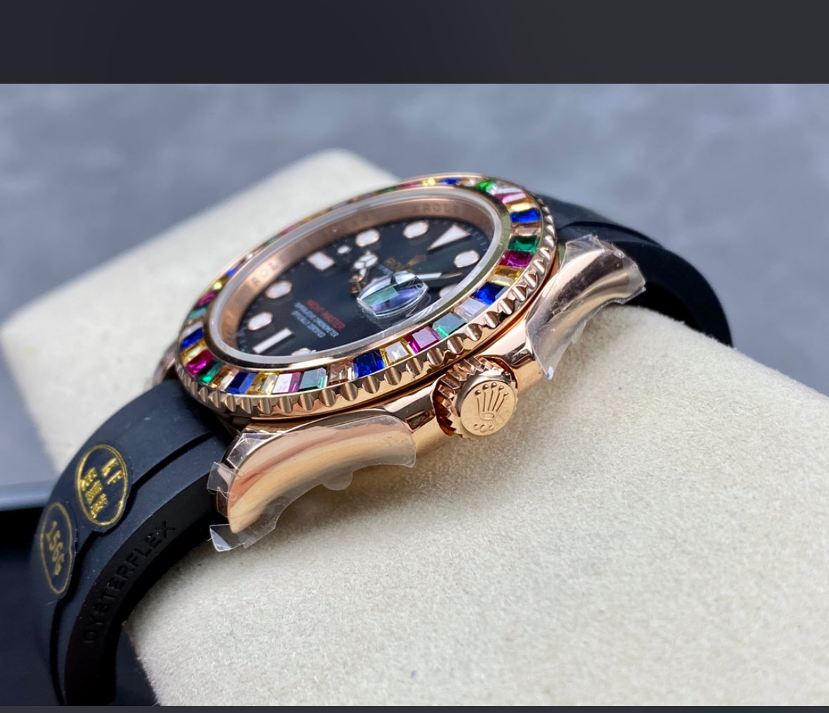 Rolex Yacht-Master Rainbow – Rose Gold/Black