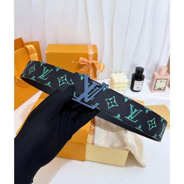 Louis Vuitton LV Initiales Monogram Belt – Black/Turquoise
