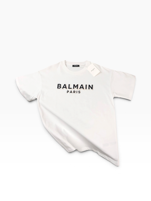 Balmain Paris Logo T-Shirt – White