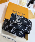 Louis Vuitton Monogram Eclipse Reversible Belt – Black/Silver