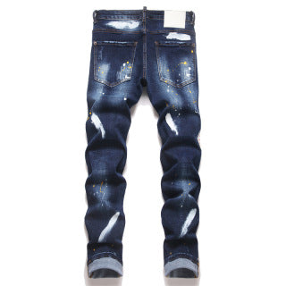 Dsquared2 Distressed Patchwork Blue Jeans