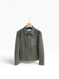 Loewe Anagram Suede Jacket – Green