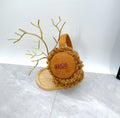 Miu Miu Shearling Logo Earmuffs – Brown