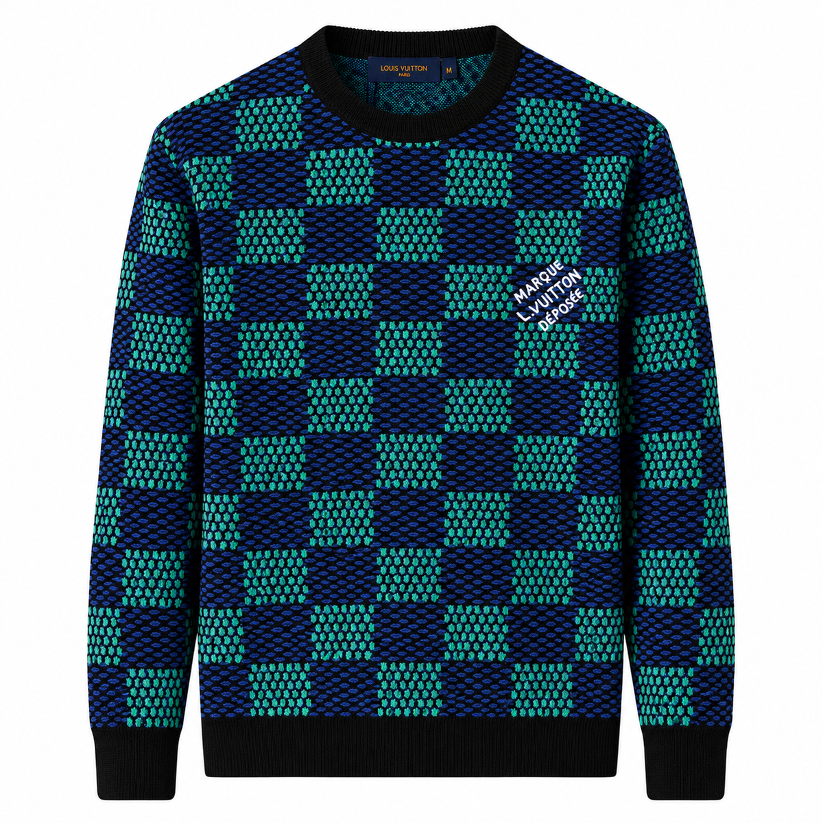 Louis Vuitton Knit Sweater – Navy/Green