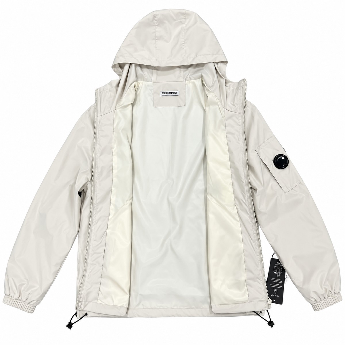C.P. Company Hooded Technical Jacket – White