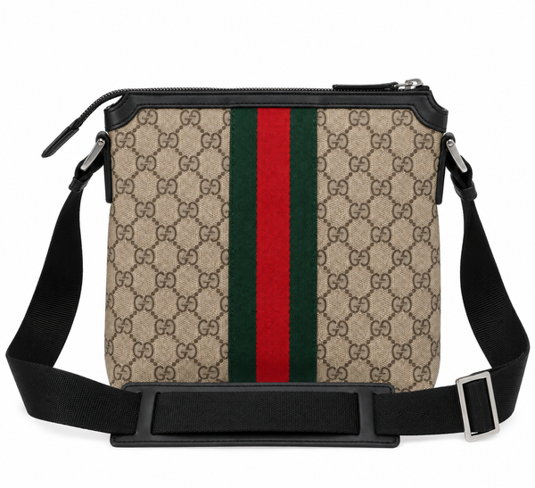 Gucci GG Supreme Messenger Bag – Beige/Green/Red