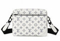 Louis Vuitton Monogram Messenger Bag – White/Grey