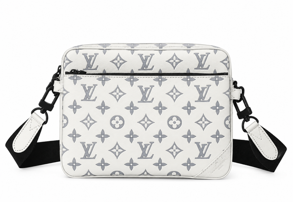 Louis Vuitton Monogram Messenger Bag – White/Grey