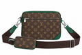 Louis Vuitton Monogram Messenger Bag – Brown/Green