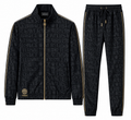 Versace Allover Logo Tracksuit – Black/Gold