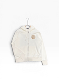 Chrome Hearts White & Gold Zip-Up Hoodie