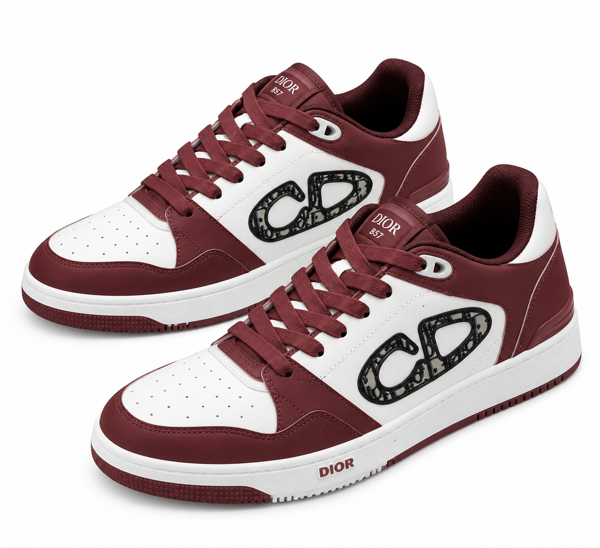Dior B57 – White/Burgundy/Black