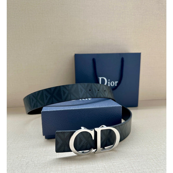 Dior Oblique Saddle Belt – Black