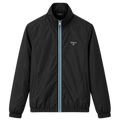 Prada Nylon Zip Jacket – Black/Aqua