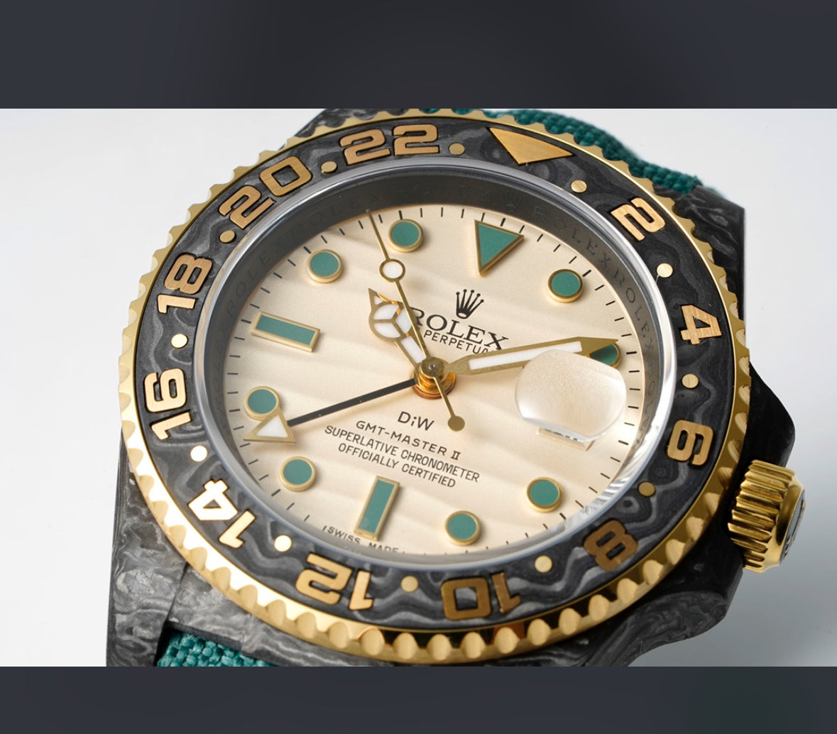 Rolex GMT-Master II Custom Carbon Gold