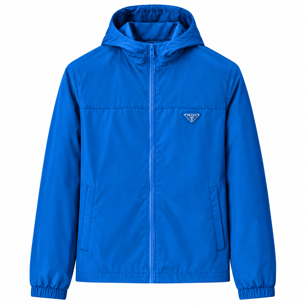 Prada Hooded Nylon Jacket – Royal Blue
