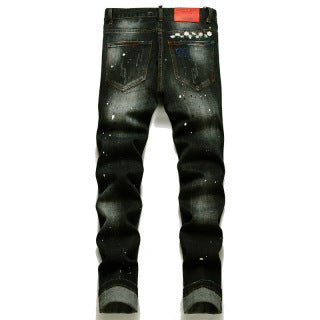 Dsquared2 Black Washed Distressed Jeans