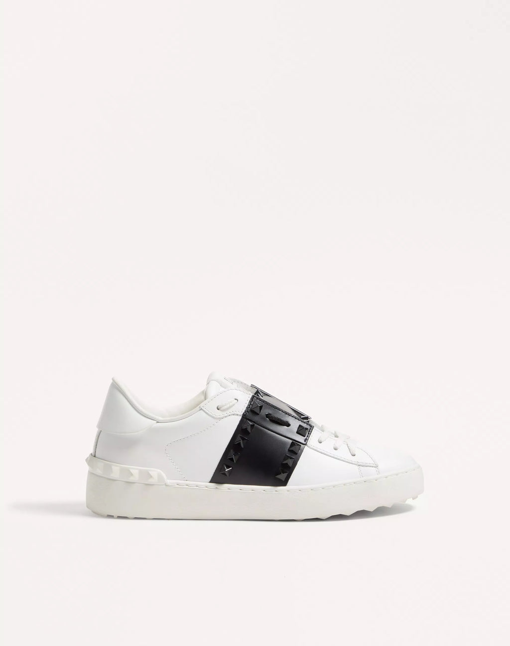 Valentino Garavani Open Sneakers – White/Black Rockstud