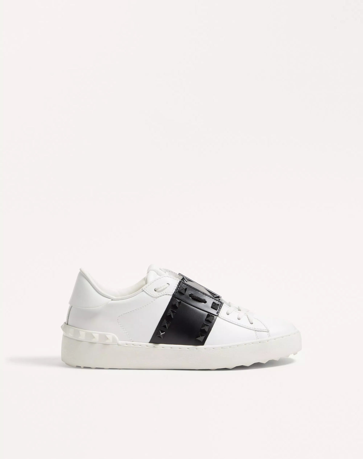 Valentino Garavani Open Sneakers – White/Black Rockstud