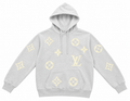 Louis Vuitton Monogram Hoodie – Grey/Cream