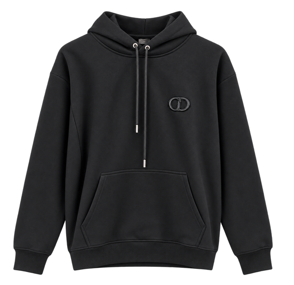 Felpa con cappuccio Dior CD Icon nera