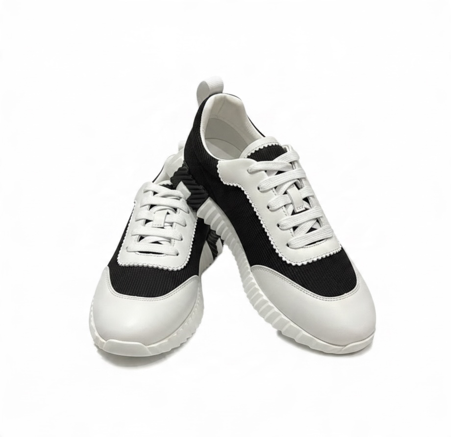 Hermès Bouncing Sneaker-Nero/Bianco