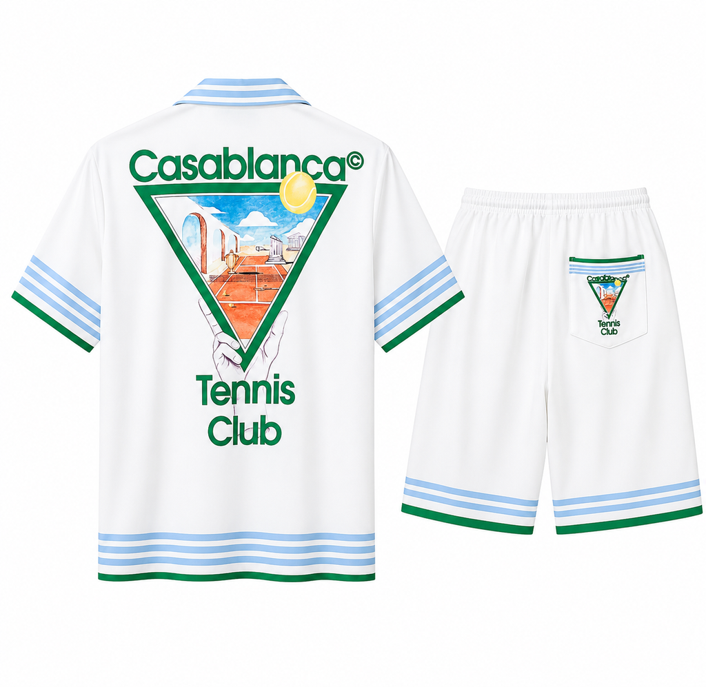 Casablanca Tennis Club Shirt & Shorts Set
