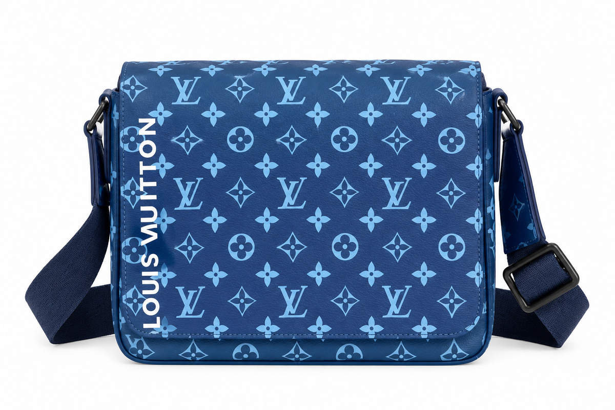 Louis Vuitton Monogram Messenger Bag – Blue