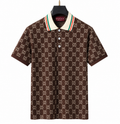 Gucci GG Jacquard Polo Shirt – Brown/White