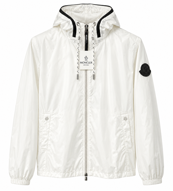 Coupe-vent à capuche Moncler – Blanc