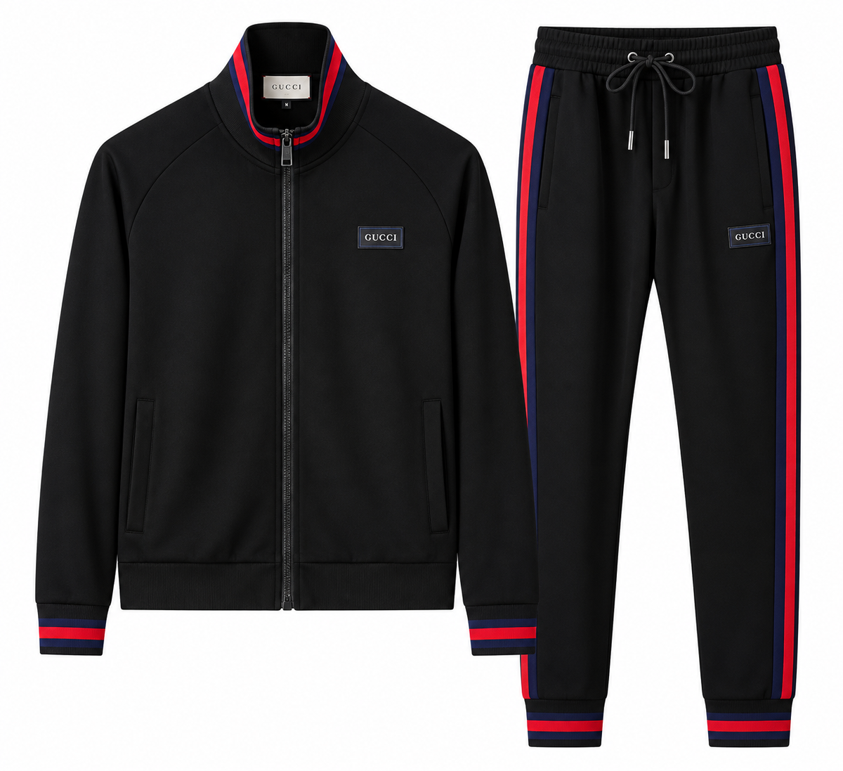 Gucci Tracksuit – Black/Red/Blue