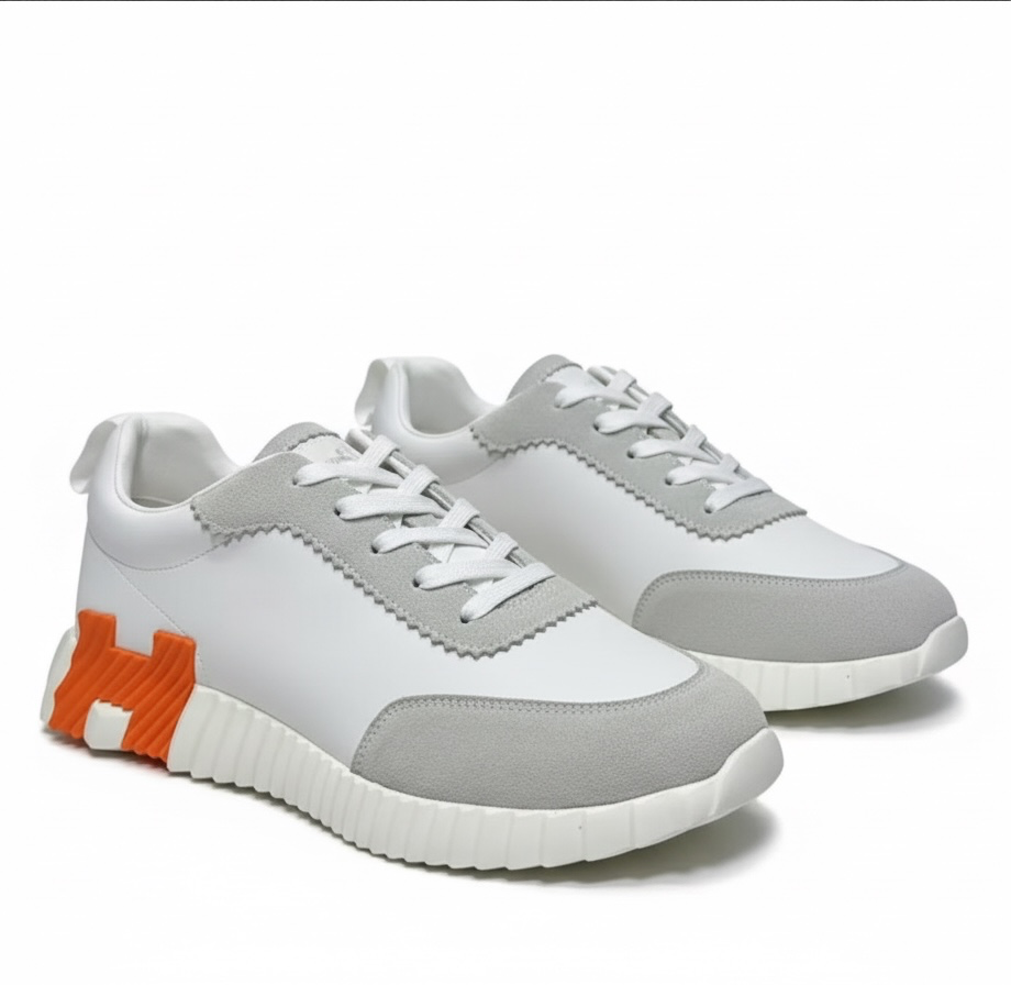 Baskets Bouncing Hermès – blanc/orange