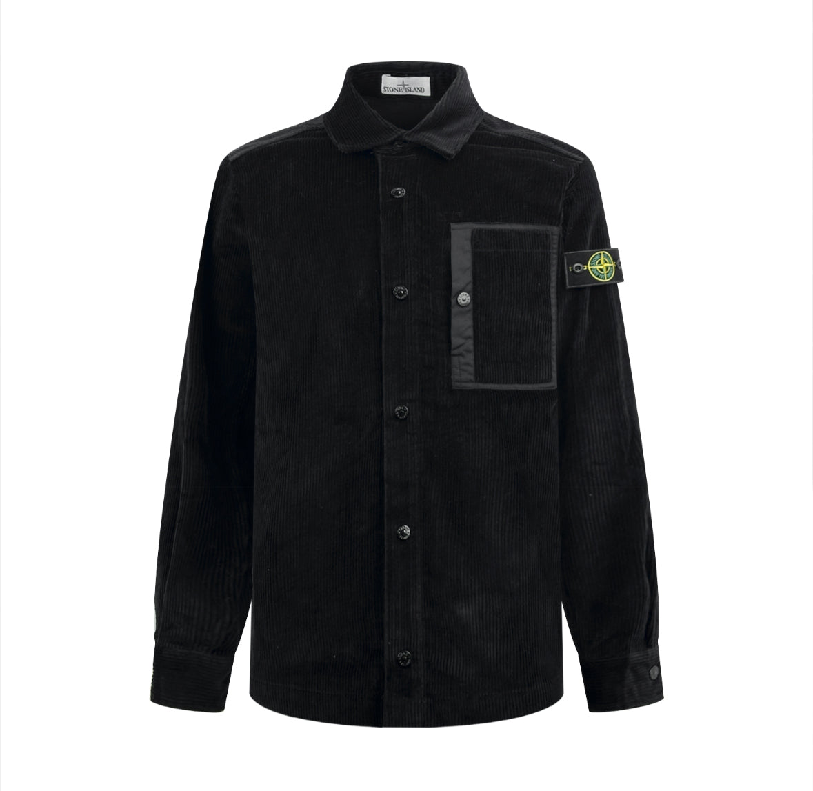 Stone Island Corduroy Overshirt – Black